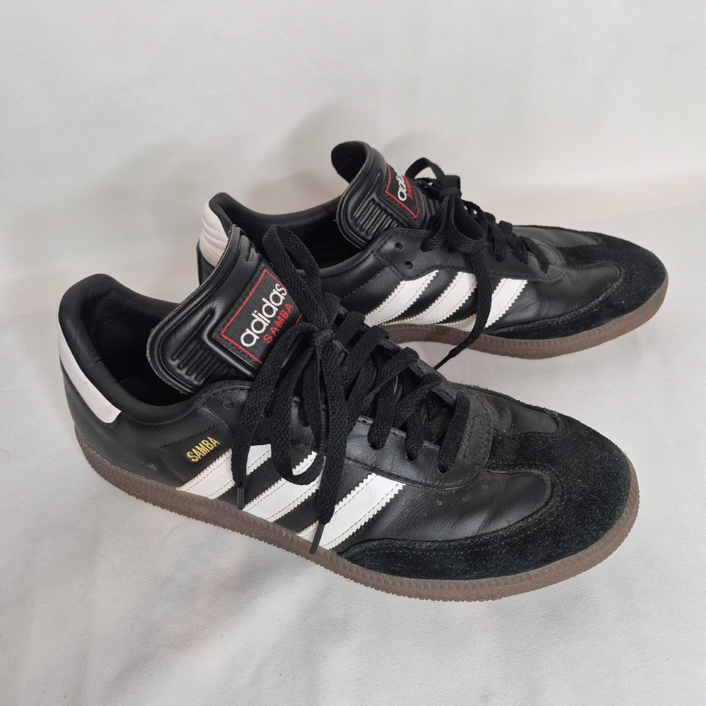Adidas Samba Classic Black White Gum Indoor Soccer Shoes IH6000 Mens 9 - Picture 4 of 9
